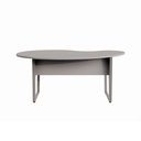 Ver imagem 3 de Mesa para Escritório Mesa Linear Orgânica Moderno sem Gavetas 175cm Cinza F5 Office