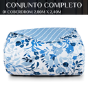Ver imagem 5 de Cobertor Super King Grosso Inverno Jasmine 400 Fio Estampado:azul