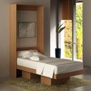 Ver imagem 1 de Cama de Solteiro Articulada com 2 Nichos - Amêndoa