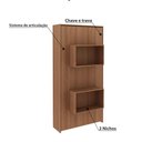 Ver imagem 3 de Cama de Solteiro Articulada com 2 Nichos - Amêndoa