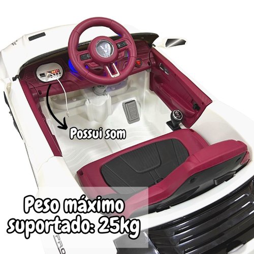 MINI CARRO ELETRICO IMPORTWAY BW097AZ INFANTIL VERMELHO C