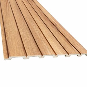 Painel Ripado Wpc Freijó 290x25cm 10mm - Revestimento Decorativo Parede Sala Quarto