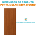 Ver imagem 5 de Porta Mogno Primer 80 com Fechadura e Dobradiça