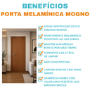 Ver imagem 4 de Porta Mogno Primer 80 com Fechadura e Dobradiça