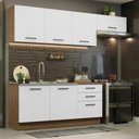 Ver imagem 1 de Armário de Cozinha Completa 260cm Rustic Branco Agata Madesa 02