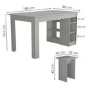 Ver imagem 3 de Mesa com Nichos 4 Bancos 140 Cm B21 Branco Novam
