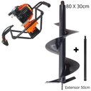 Ver imagem 1 de Perfurador de Solo Profissional P/ Todos Tipos de Solo VPS520 Vulcan Broca 80x30cm + Extensor 50cm