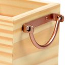 Ver imagem 2 de Organizador Porta Talheres De Madeira Pinus Com Alça De Ferro