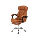 Ver imagem 2 de Cadeira de Escritório Home Office Diana Caramelo Pillow Top Encosto para Pés