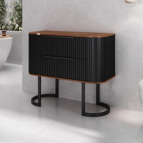 Gabinete Alice 1 Metro com Pés - Fabribam Cacau