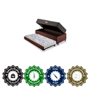 Ver imagem 6 de Bicama Box Baú Solteiro com Colchão Dual Firm Ecoflex Suede Marrom 88x188