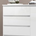 Ver imagem 4 de Cômoda para Quarto com 4 Gavetas e Armário - Vega Branco