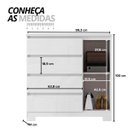 Ver imagem 2 de Cômoda para Quarto com 4 Gavetas e Armário - Vega Branco