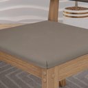 Ver imagem 7 de Cadeira Jantar Estofada Pé Madeira Kit 6 Elora Veludo Marrom H02 - Mpozenato