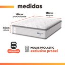Ver imagem 5 de Cama Box Baú Casal Colchão Molas Guarda Costas Max com Pillow Branco/Cinza