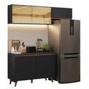 Ver imagem 2 de Armário de Cozinha Compacta 190cm Reims Madesa 09 Preto