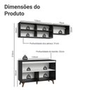 Ver imagem 3 de Armário de Cozinha Compacta 190cm Reims Madesa 09 Preto