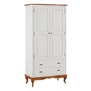 Ver imagem 1 de Guarda Roupa Madeira 2 Portas 60818 Hannover Linz Móveis - Branco/imbuia