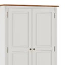 Ver imagem 3 de Guarda Roupa Madeira 2 Portas 60818 Hannover Linz Móveis - Branco/imbuia