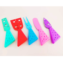 Ver imagem 3 de Conjunto Para Queijo Com 4 Talheres E Tabua Em Bambu Redondo