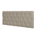 Ver imagem 1 de Painel Cabeceira Paris Queen para Cama Box 1,58 Corino Bege
