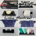 Ver imagem 2 de Porta Toalha de Rosto Preto Aço Inox Luxo Montreal Black Banheiro ou Lavabo Steel Design