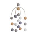 Ver imagem 1 de Móbile Infantil Cormilu de Bolinhas, Artesanal, Mdf, 30cm Largura, 50cm Altura, Bolinhas 6cm Diâmetr