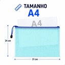 Ver imagem 4 de Pasta Organizadora A4 Envelope com Zíper Multiuso 31x24cm Kit 2 Unidades para Documentos