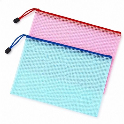 Pasta Organizadora A4 Envelope com Zíper Multiuso 31x24cm Kit 2 Unidades para Documentos