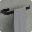 Ver imagem 4 de Kit Acessórios Para Banheiro Preto Fosco 6 Peças MAX