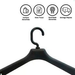 5 Cabides Para Terno Paletó Sobretudo Blazer Social Preto - 2