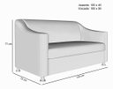 Ver imagem 7 de Recepção Clínica Sofisticada: Namoradeira 2l + 2 Poltronas Cinza-escuro