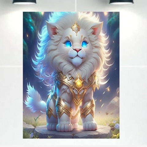 Quadro Decorativo Tela Canvas Animais Ref:qban1 Lojall 150 X 100 Cm Borda Infinita