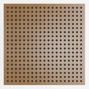 Painel Acústico Absorvedor Decorativo Skal09 60x60mm Maestra:freijó