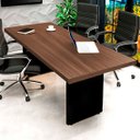 Ver imagem 1 de Mesa de Reunião Escritório 6 Lugares 1,80m X 90cm Tampo 30mm