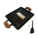 Ver imagem 1 de Chapa Bifeteira Antiaderente Fogão Churrasqueira Alumínio