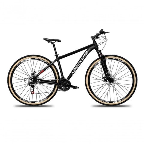 Bicicleta Aro 29 Absolute Nero 5 Alumínio 27v K7 Freio Disco Mecânico Garfo Suspensão Pneu com