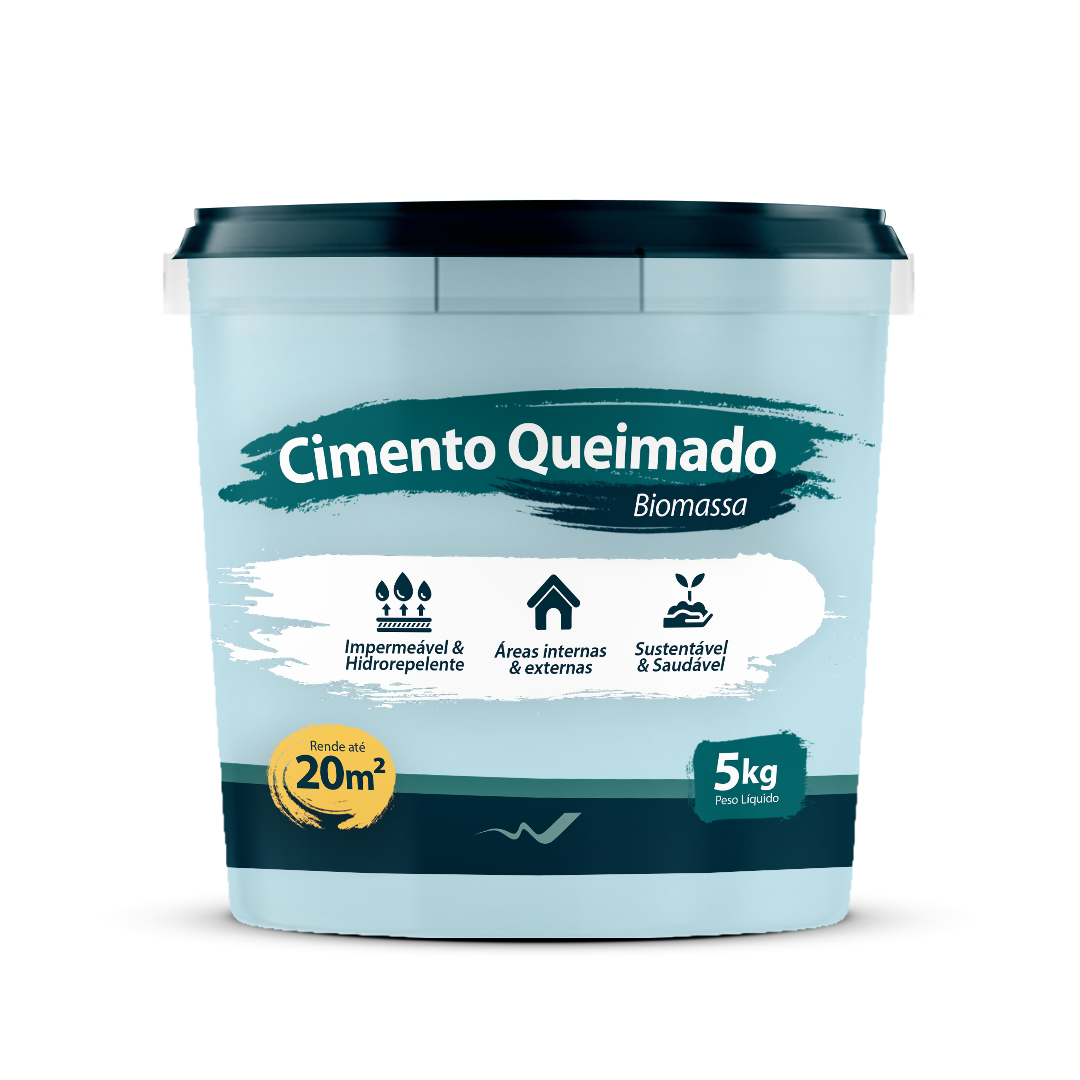 Cimento Queimado 5kg (baby Blue)- Biomassa do Brasil