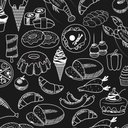 Ver imagem 1 de Papel de Parede Cozinha Desenhada 2 Arte Destaque 3 Metros