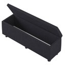 Ver imagem 4 de Baú Sapateira Estofada Casal Queen Size 160 Cm Venus Veludo Skybox Preto