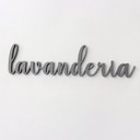 Ver imagem 1 de Lavanderia - Adorno De Parede, Quadro, Decoração, Lettering - Toque 3D:Cinza