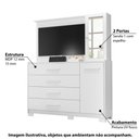 Ver imagem 2 de Cômoda com Painel para TV de até 43 Ilhabela - Branco