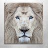 Quadro Decorativo - Leão Branco - Olhos Azuis -100x95cm - 2