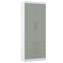 Ver imagem 1 de Guarda-roupa Modulado 90cm 2 Portas 4 Gavetas Alpes Luciane
