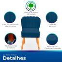 Ver imagem 3 de Kit Cadeira Pétala para Sala de Jantar Confortável e Reforçada Suede