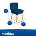 Ver imagem 7 de Kit Cadeira Pétala para Sala de Jantar Confortável e Reforçada Suede