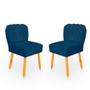 Ver imagem 1 de Kit Cadeira Pétala para Sala de Jantar Confortável e Reforçada Suede