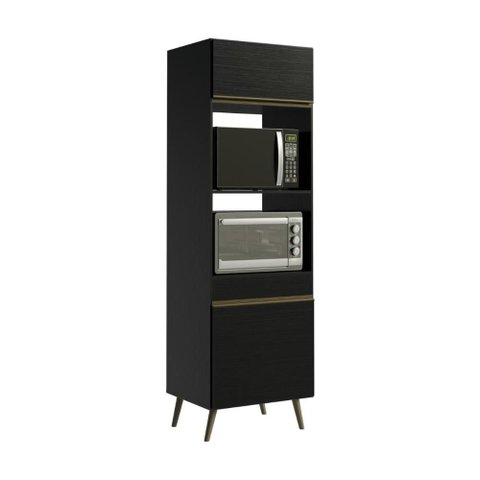 Paneleiro Armário Cozinha para Forno e Micro-Ondas 2 Portas 62cm Retrô Florença Multimóveis