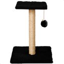 Ver imagem 3 de Arranhador para Gatos Pet Quadrado Poste Sisal com Brinquedo Pompom Pelúcia Guizo
