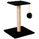 Ver imagem 1 de Arranhador para Gatos Pet Quadrado Poste Sisal com Brinquedo Pompom Pelúcia Guizo